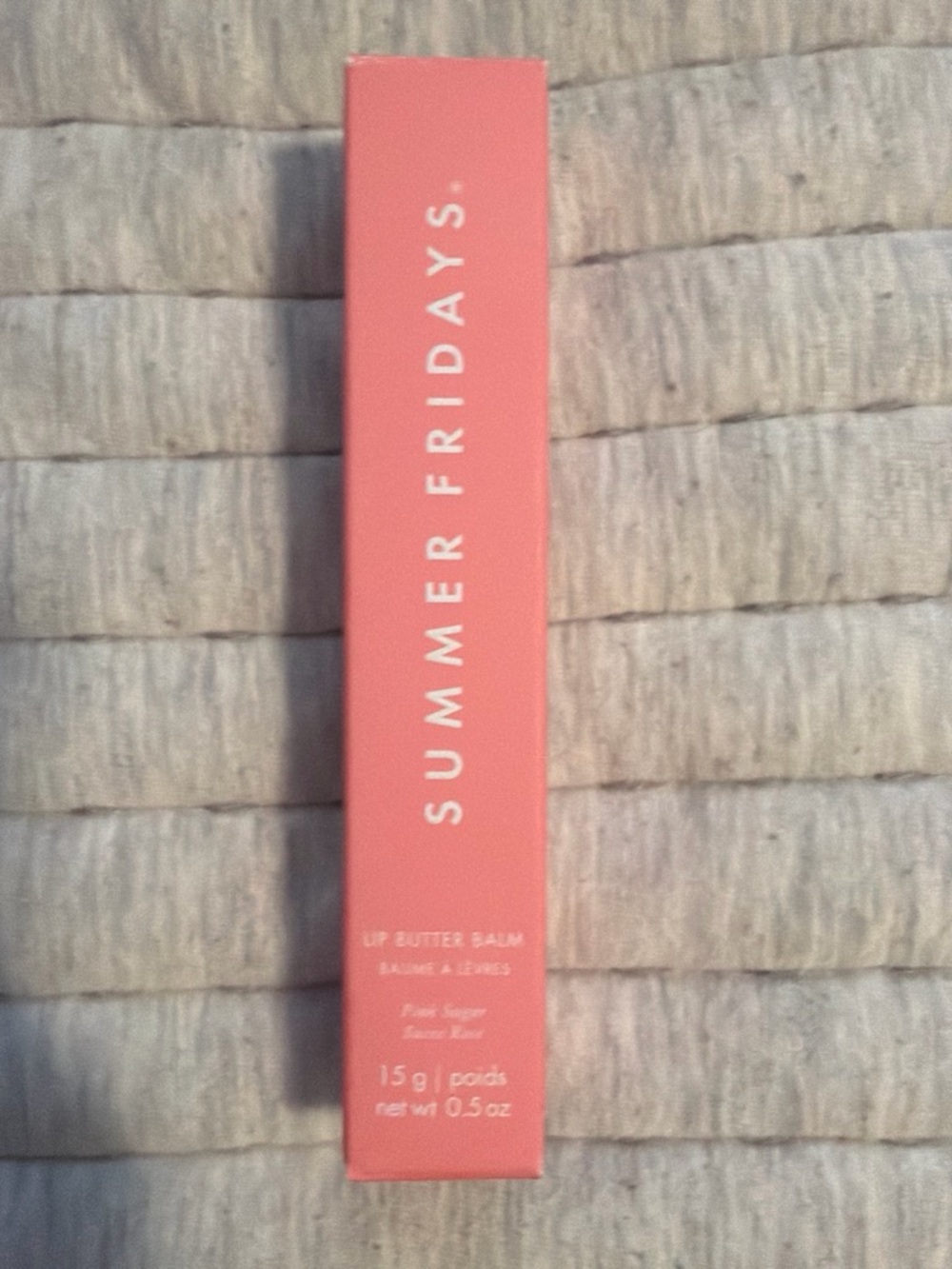 Summer Fridays Lip Butter Balm - Coral Pink Packaging